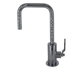 Point-of-Use Drinking Faucet with Contemporary Round Body & Industrial Lever Handle (90° Spout)